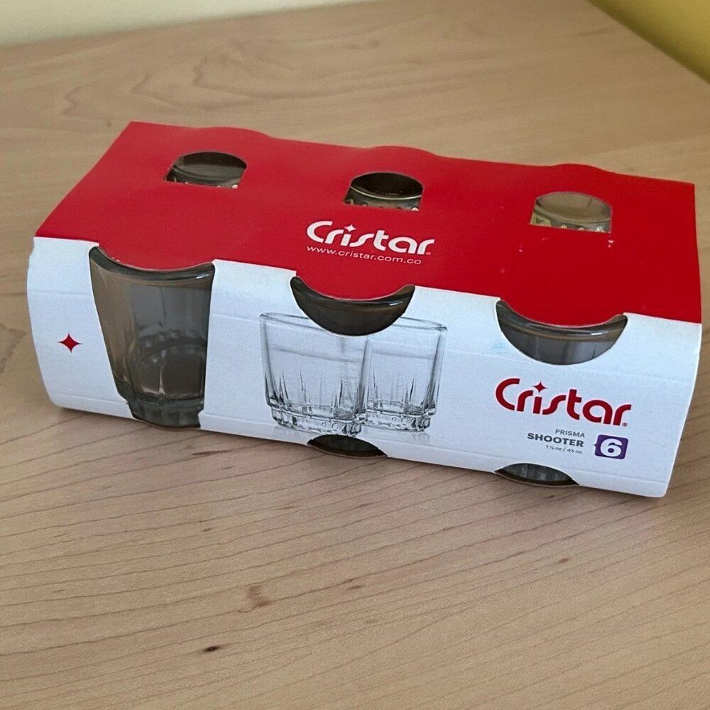 Cristar Shooter Glasses – Set of 6, 1.5 oz Shot Glasses
